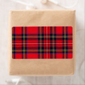Royal Stewart tartan red black plaid Etiket (Insitu)