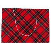Royal Stewart tartan red black plaid Groot Cadeauzakje (Achterkant)