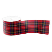 Royal Stewart tartan red black plaid Grosgrain Lint (Spoel)