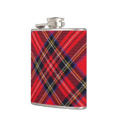 Royal Stewart tartan red black plaid Heupfles (Links)