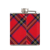 Royal Stewart tartan red black plaid Heupfles (Achterkant)