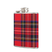 Royal Stewart tartan red black plaid Heupfles (Links)