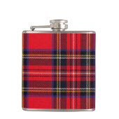 Royal Stewart tartan red black plaid Heupfles (Voorkant)