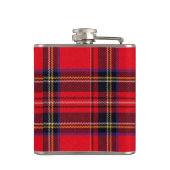 Royal Stewart tartan red black plaid Heupfles (Achterkant)