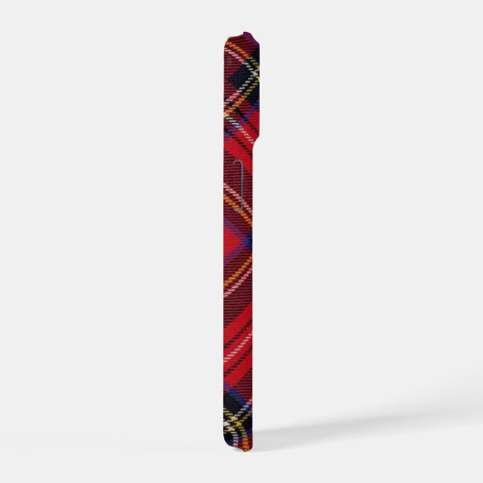 Royal Stewart tartan red black plaid iPhone 15 Case (Rechterkant)