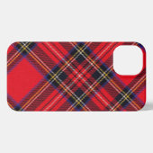 Royal Stewart tartan red black plaid iPhone Hoesje (Achterkant horizontaal)