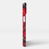 Royal Stewart tartan red black plaid iPhone Hoesje (Rechterkant)