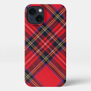 Royal Stewart tartan red black plaid iPhone 13 Hoesje