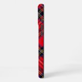 Royal Stewart tartan red black plaid iPhone Hoesje (Linkerkant)