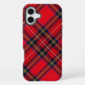 Royal Stewart tartan red black plaid iPhone Hoesje (Achterkant)