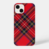 Royal Stewart tartan red black plaid iPhone Hoesje (Achterkant)