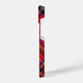 Royal Stewart tartan red black plaid iPhone Hoesje (Linkerkant)