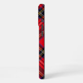 Royal Stewart tartan red black plaid iPhone Hoesje (Linkerkant)