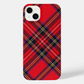 Royal Stewart tartan red black plaid iPhone Hoesje (Achterkant)