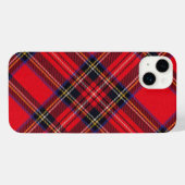 Royal Stewart tartan red black plaid iPhone Hoesje (Achterkant horizontaal)