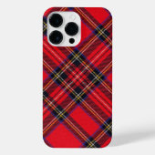 Royal Stewart tartan red black plaid iPhone Hoesje (Achterkant)