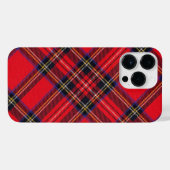 Royal Stewart tartan red black plaid iPhone Hoesje (Achterkant horizontaal)