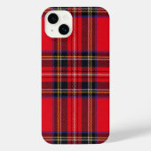 Royal Stewart tartan red black plaid iPhone Hoesje (Achterkant)