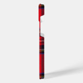 Royal Stewart tartan red black plaid iPhone Hoesje (Linkerkant)