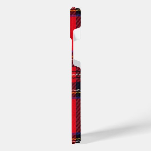 Royal Stewart tartan red black plaid iPhone Hoesje (Linkerkant)