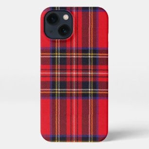 Royal Stewart tartan red black plaid iPhone 13 Hoesje
