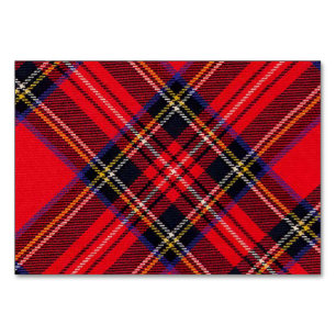 Royal Stewart tartan red black plaid Kaart