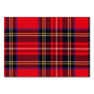 Royal Stewart tartan red black plaid Kaart