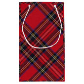 Royal Stewart tartan red black plaid Klein Cadeauzakje (Achterkant)