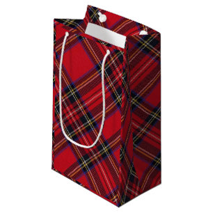 Royal Stewart tartan red black plaid Klein Cadeauzakje