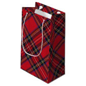 Royal Stewart tartan red black plaid Klein Cadeauzakje (Achterkant Gekanteld)