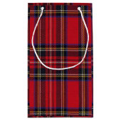Royal Stewart tartan red black plaid Klein Cadeauzakje (Achterkant)