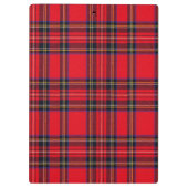 Royal Stewart tartan red black plaid Klembord (Achterkant)