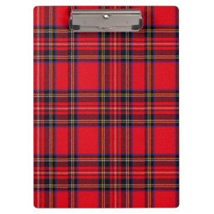 Royal Stewart tartan red black plaid Klembord
