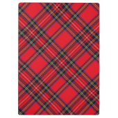 Royal Stewart tartan red black plaid Klembord (Achterkant)
