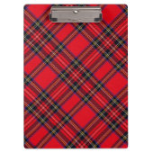 Royal Stewart tartan red black plaid Klembord (Voorkant)