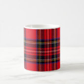 Royal Stewart tartan red black plaid Koffiemok (Center)