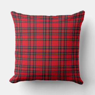 Royal Stewart tartan red black plaid Kussen
