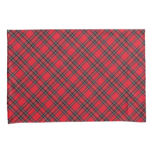 Royal Stewart tartan red black plaid Kussensloop (Voorkant-Rechts)