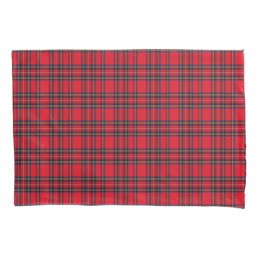Royal Stewart tartan red black plaid Kussensloop (Voorkant-Links)