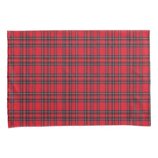 Royal Stewart tartan red black plaid Kussensloop (Voorkant-Rechts)