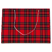 Royal Stewart tartan red black plaid Large Cadeautasje (Voorkant)