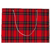 Royal Stewart tartan red black plaid Large Cadeautasje (Achterkant)
