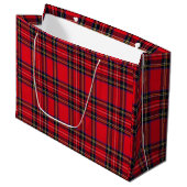 Royal Stewart tartan red black plaid Large Cadeautasje (Voorkant Gekanteld)