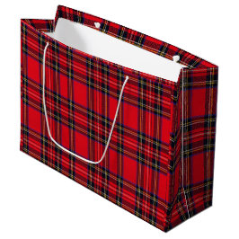Royal Stewart tartan red black plaid Large Cadeautasje
