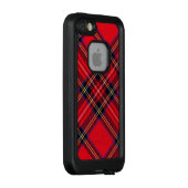 Royal Stewart tartan red black plaid LifeProof iPhone Hoesje (Achterkant / rechts)