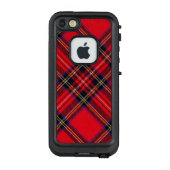 Royal Stewart tartan red black plaid LifeProof iPhone Hoesje (Achterkant)