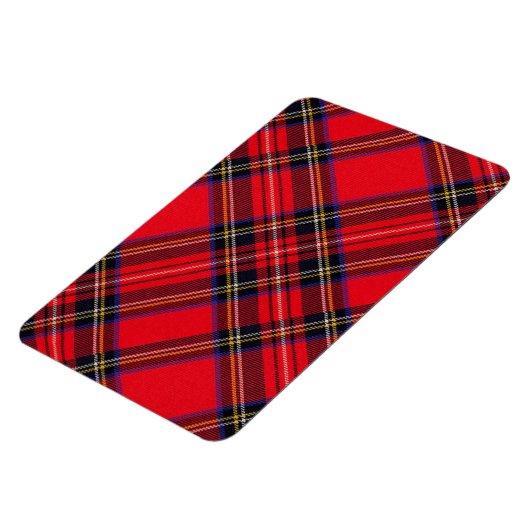 Royal Stewart tartan red black plaid Magneet (Linkerzijde)
