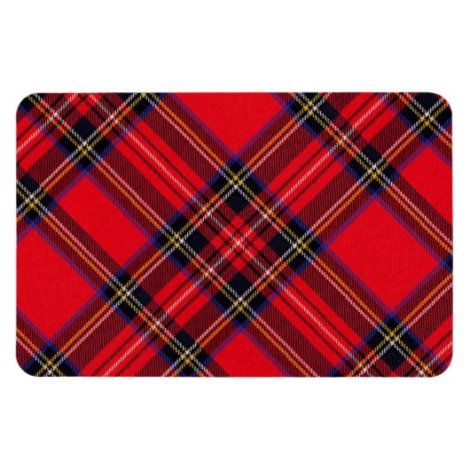 Royal Stewart tartan red black plaid Magneet (Horizontaal)