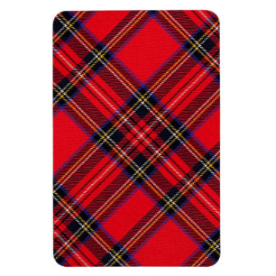 Royal Stewart tartan red black plaid Magneet