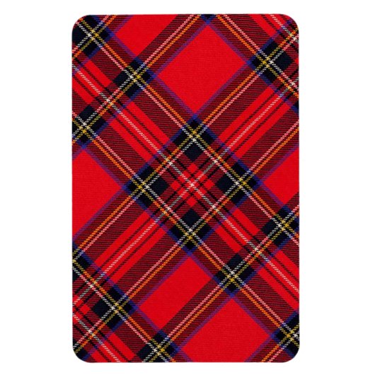Royal Stewart tartan red black plaid Magneet (Verticaal)
